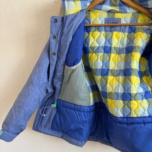 L.L.Bean Maine Mountain Parka , ski resort, size M 10/12, Blue - Picture 7 of 12